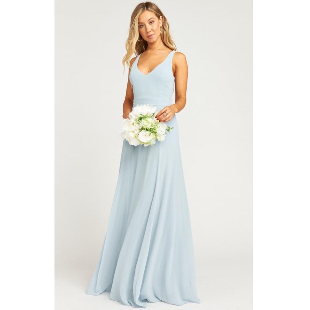 Elegant Light Blue Evening Gown